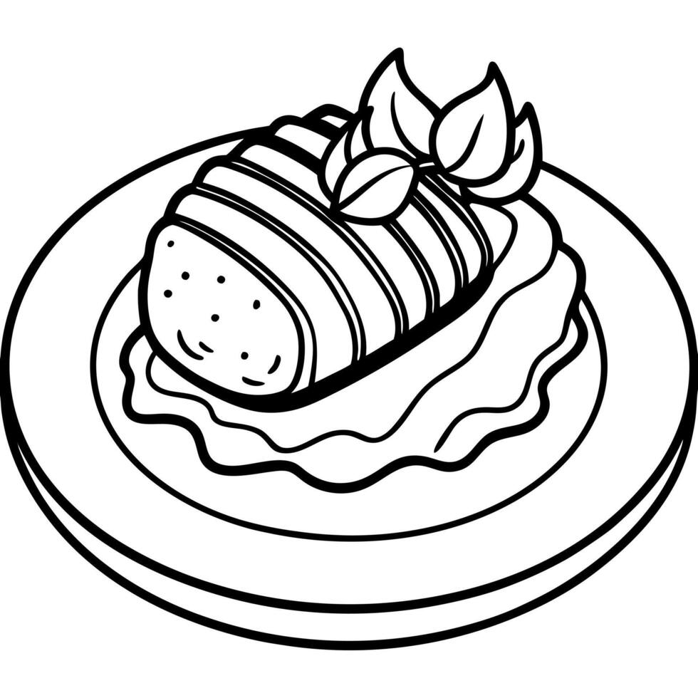bacon-wrapped filet mignon cooked to perfection, served with garlic mashed potatoes, vector