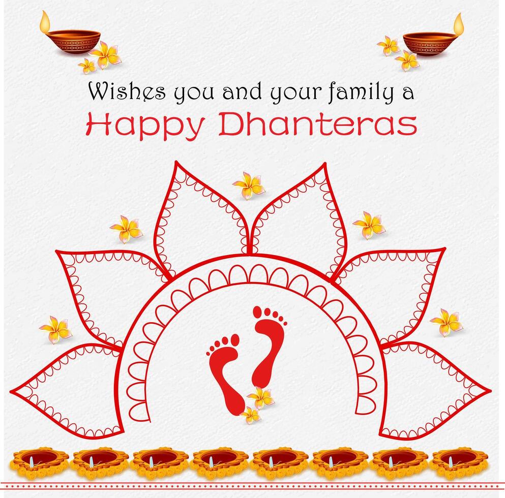 happy Diwali with festival background vector