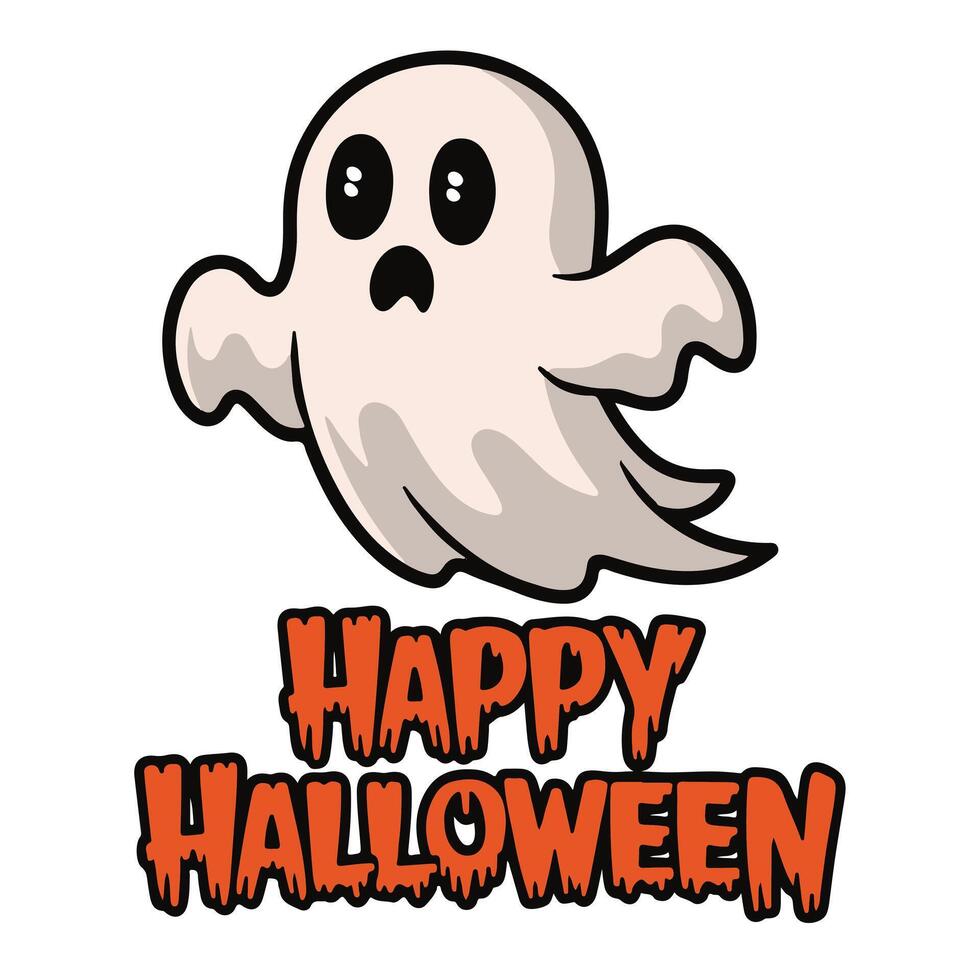 A Halloween-themed T-shirt design, featuring spooky, gothic-style typography that reads vector