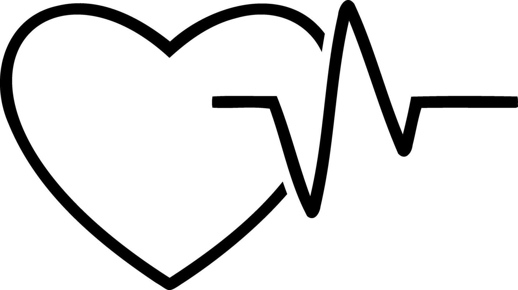 Medicine heart with graph beat icon Sketch clipart vector
