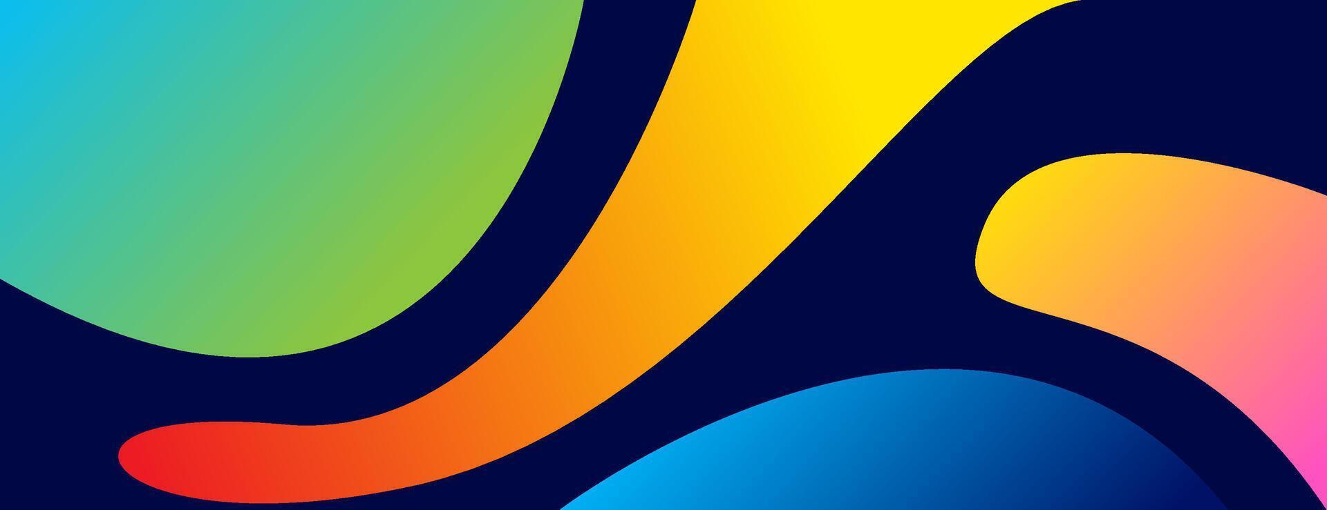 abstract colorful gradient background with fluid shapes. suitable for banner, wallpaper, poster, website, presentation. vector