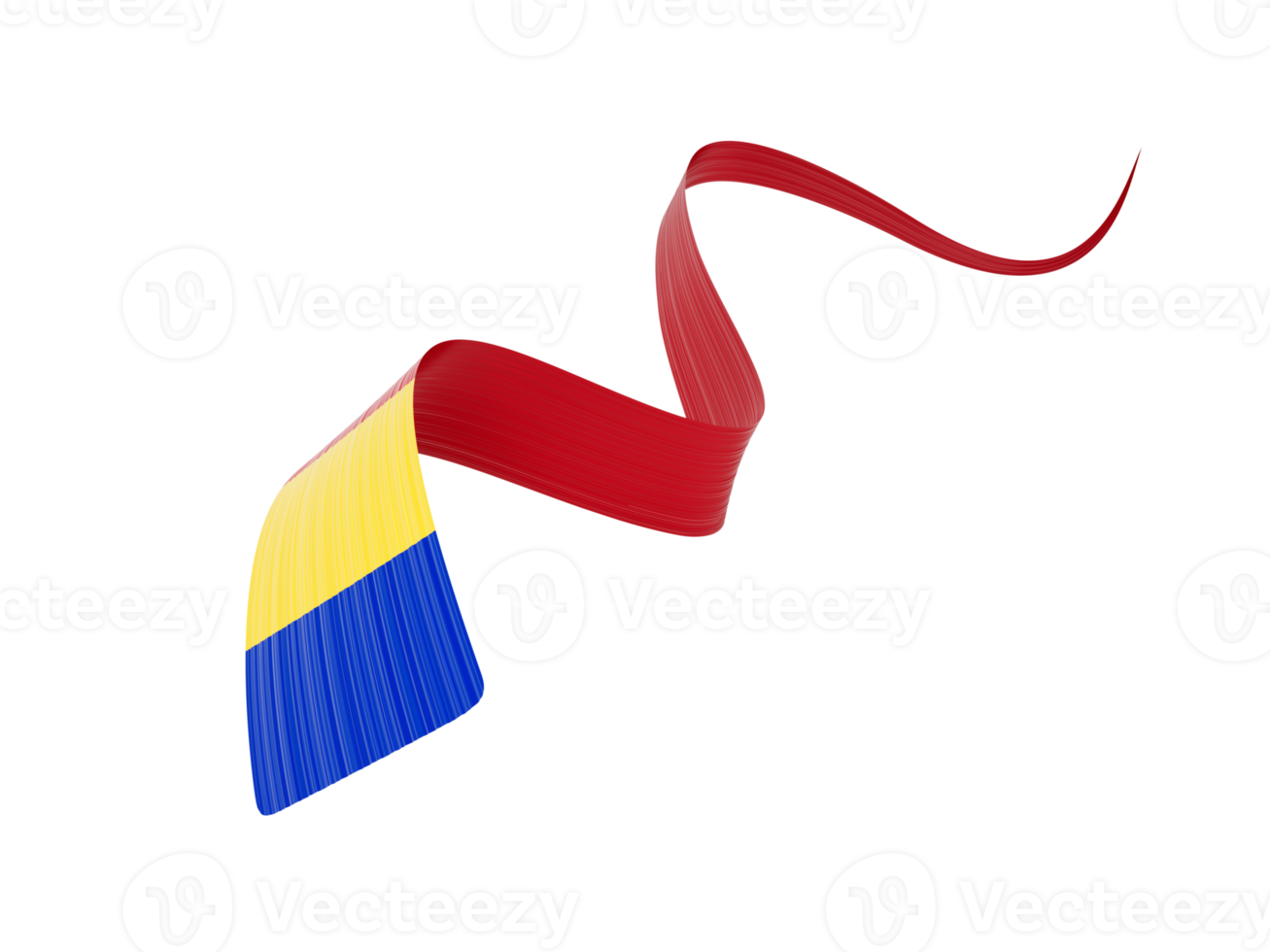 3d Flag Of Moldova 3d Shiny Waving Ribbon Flag 3d Illustration png