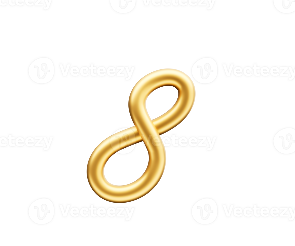 3d Golden Shiny Digit 8 Number Eight Rounded Inflatable Font 3d Illustration png