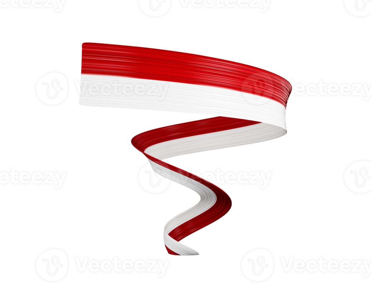 3d Flag Of Indonesia And Monaco 3d Shiny Waving Flag Ribbon 3d illustration png