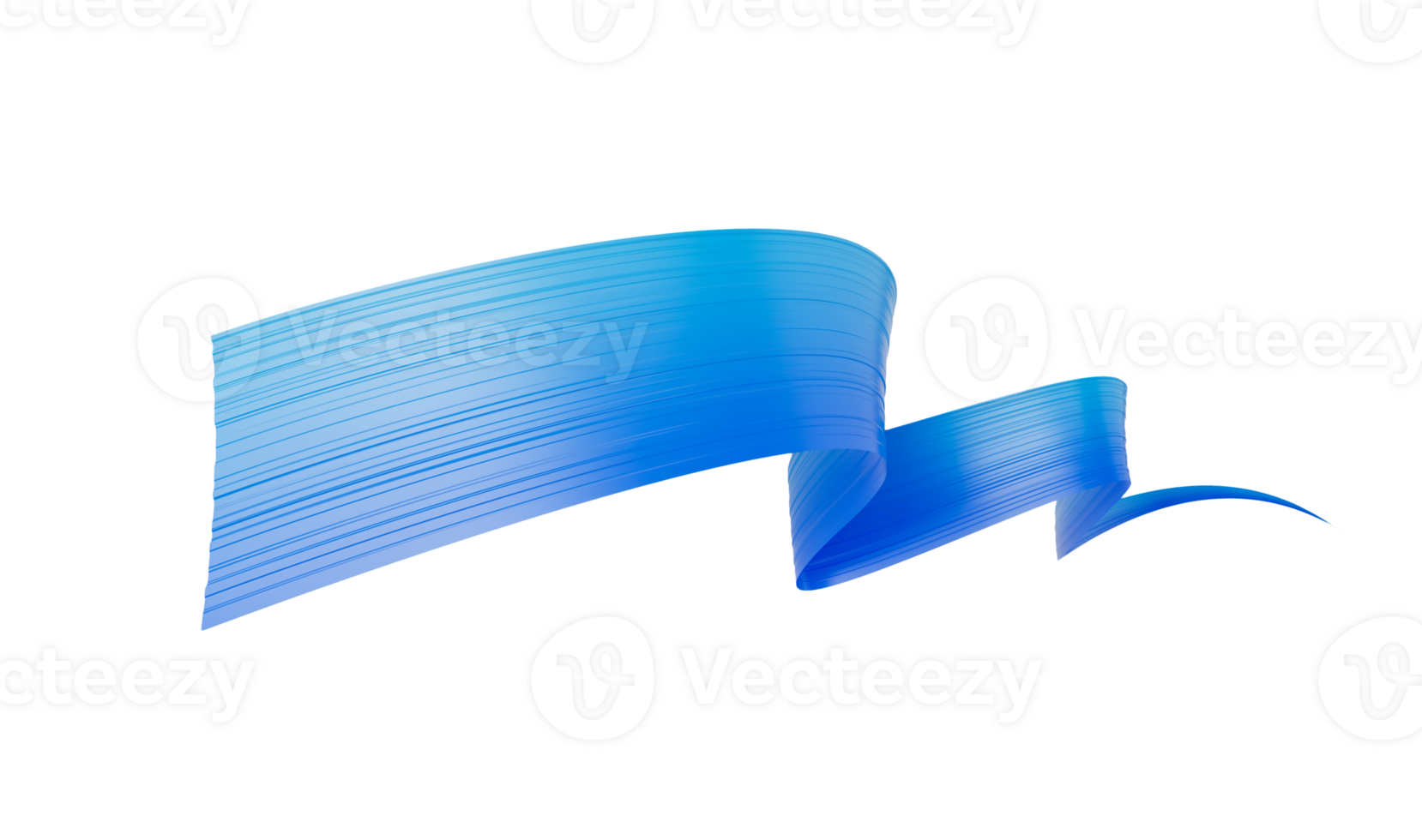 3d Wavy Blue Flag 3d Waving Abstract Ribbon Flag 3d Illustration png