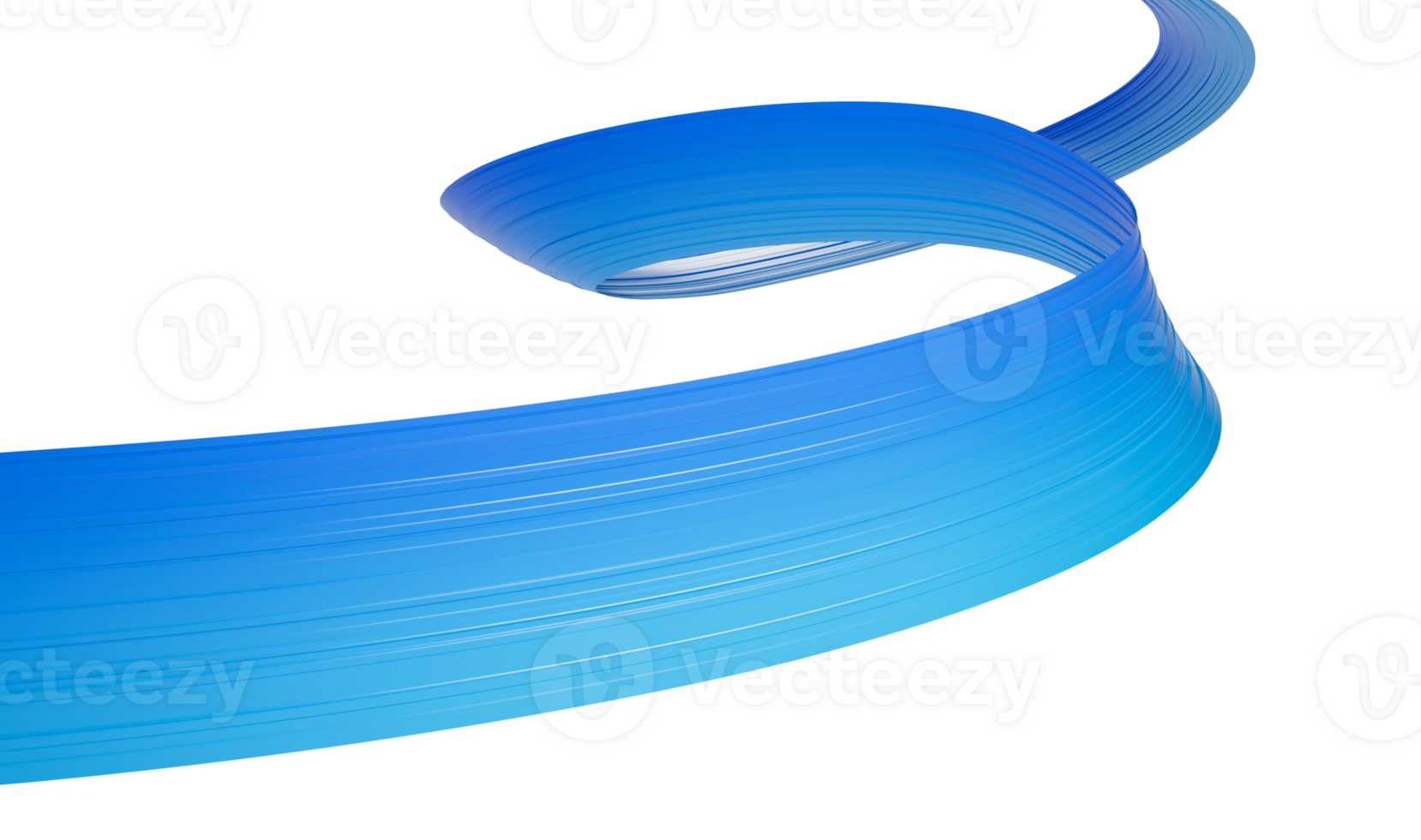 3d Wavy Blue Flag 3d Waving Abstract Ribbon Flag 3d Illustration png
