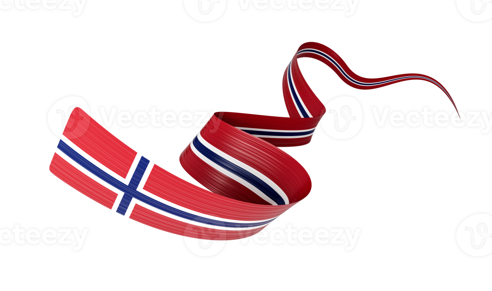 3d Flag Of Norway Country 3d Wavy Shiny Norway Ribbon, 3d illustration png