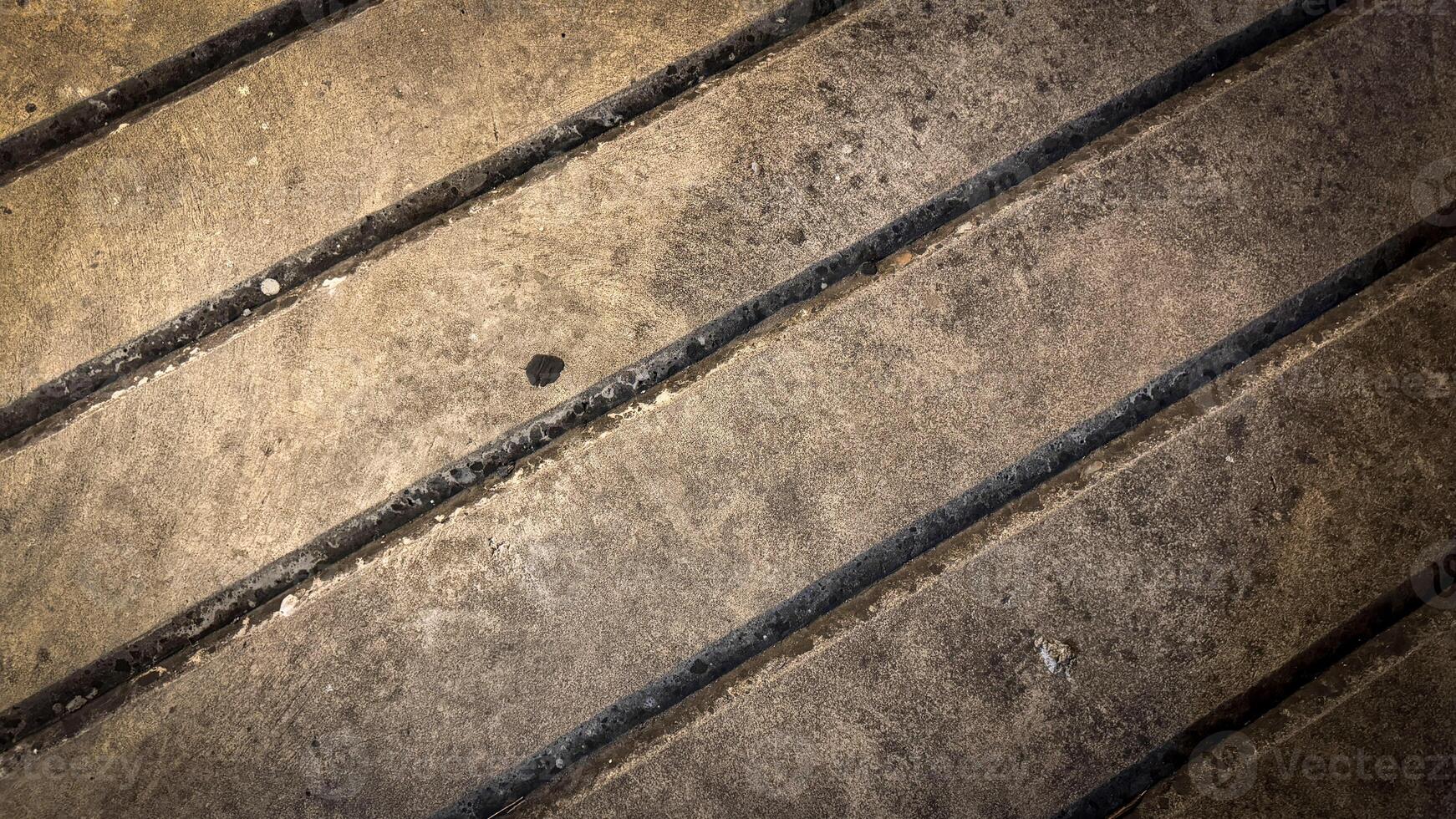Curb side walkway concrete lines grunge background, dirt, dark, dirty slum background good for multimedia content photo