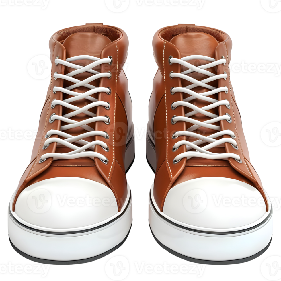 Brown Leather Shoes Isolated on Transparent Background png