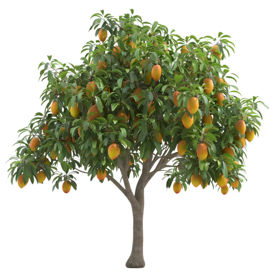 Mangoes Tree Isolated on transparent background png