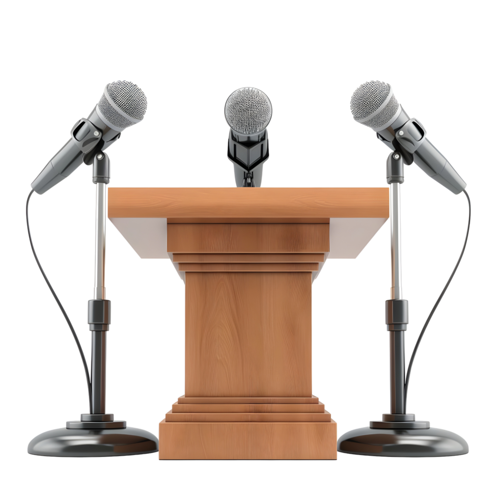 Microphone Set Isolated on Transparent Background png
