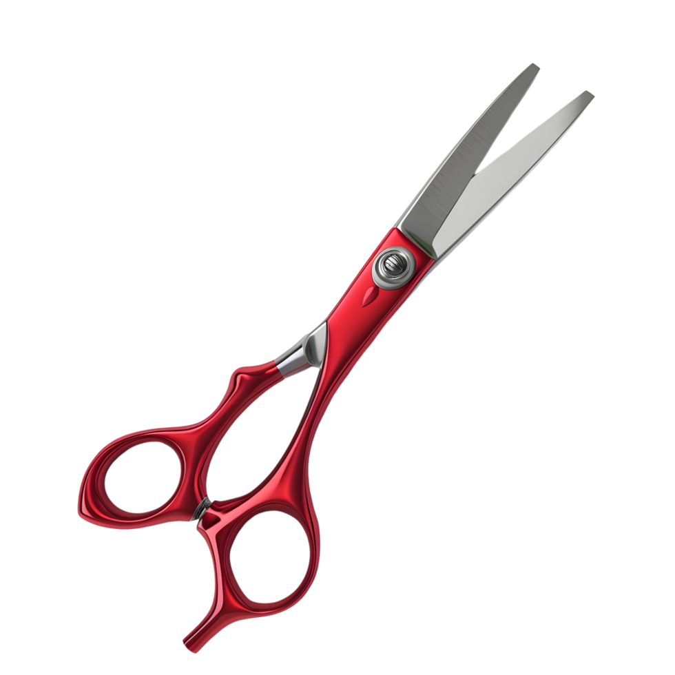 Red Scissors isolated on transparent background png