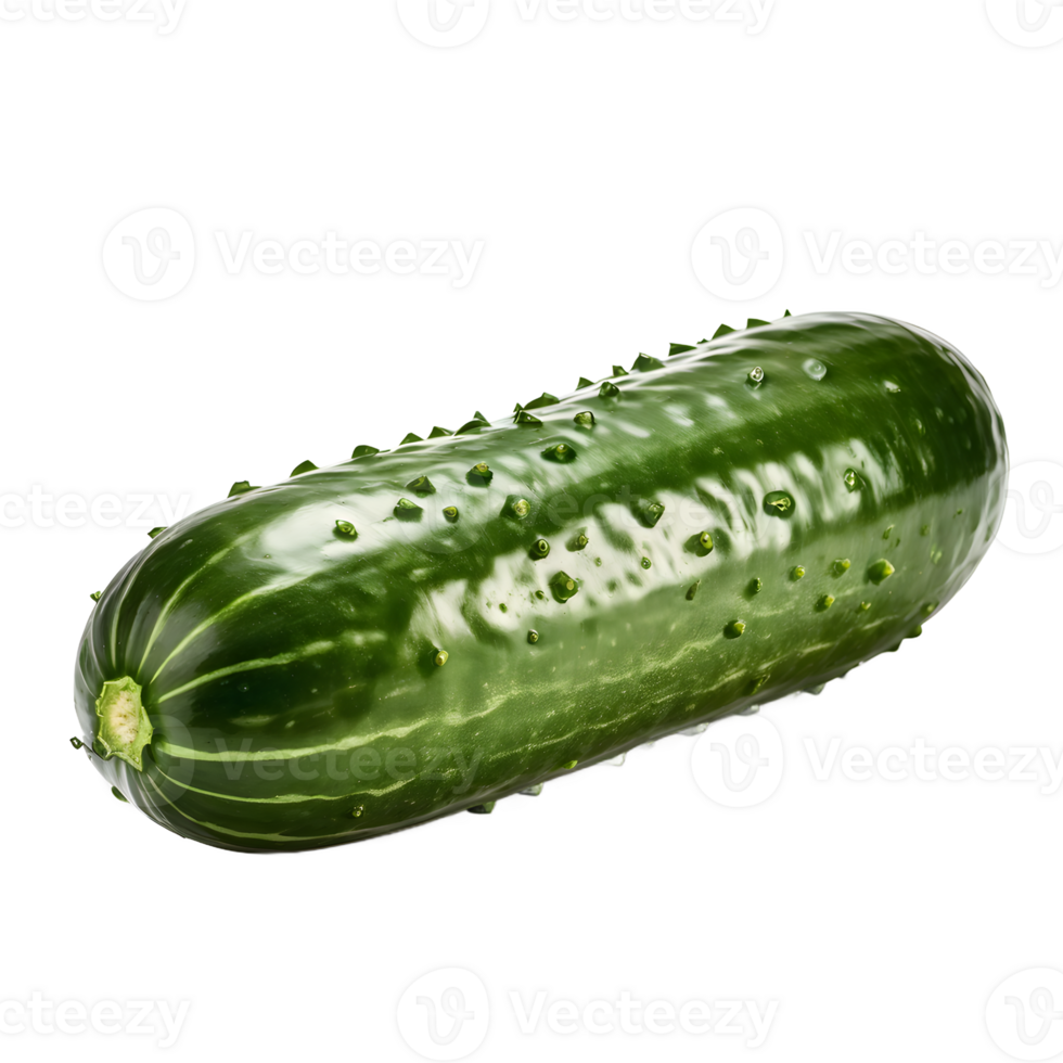 Glossy Fresh Green Cucumber png