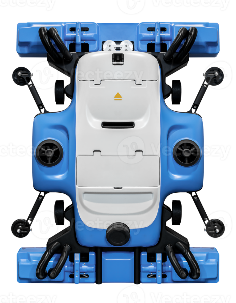 Blue robot window cleaner png
