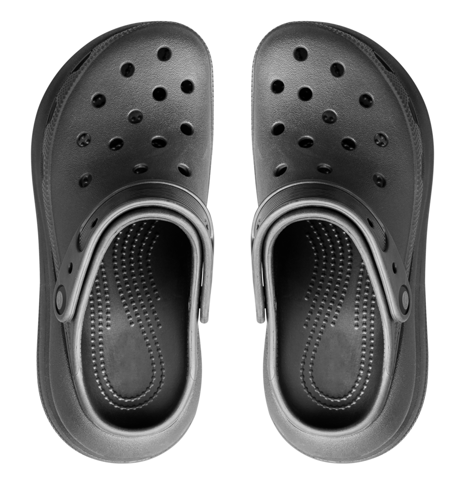 Black slipper shoes png