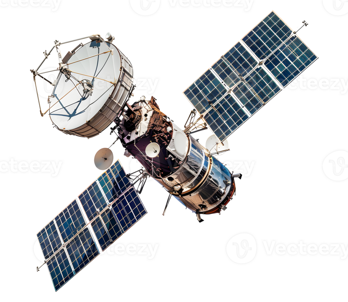 Satellite closeup transparent background image png
