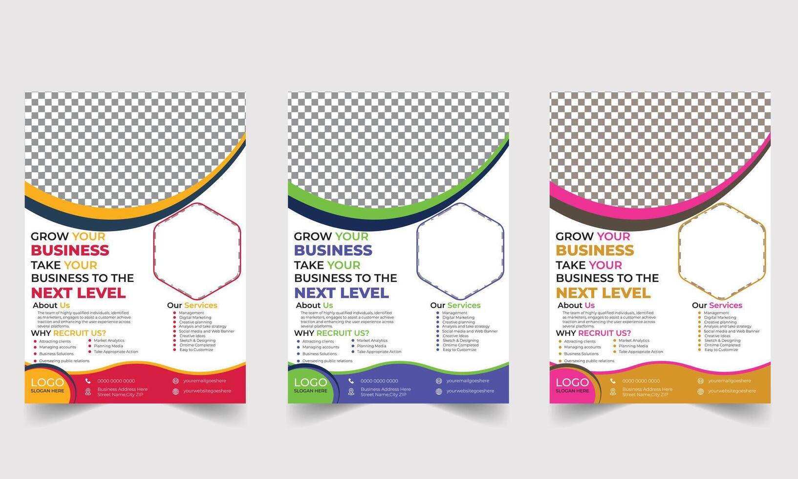 Brochure design, cover modern layout, annual report, poster, flyer in A4 vector