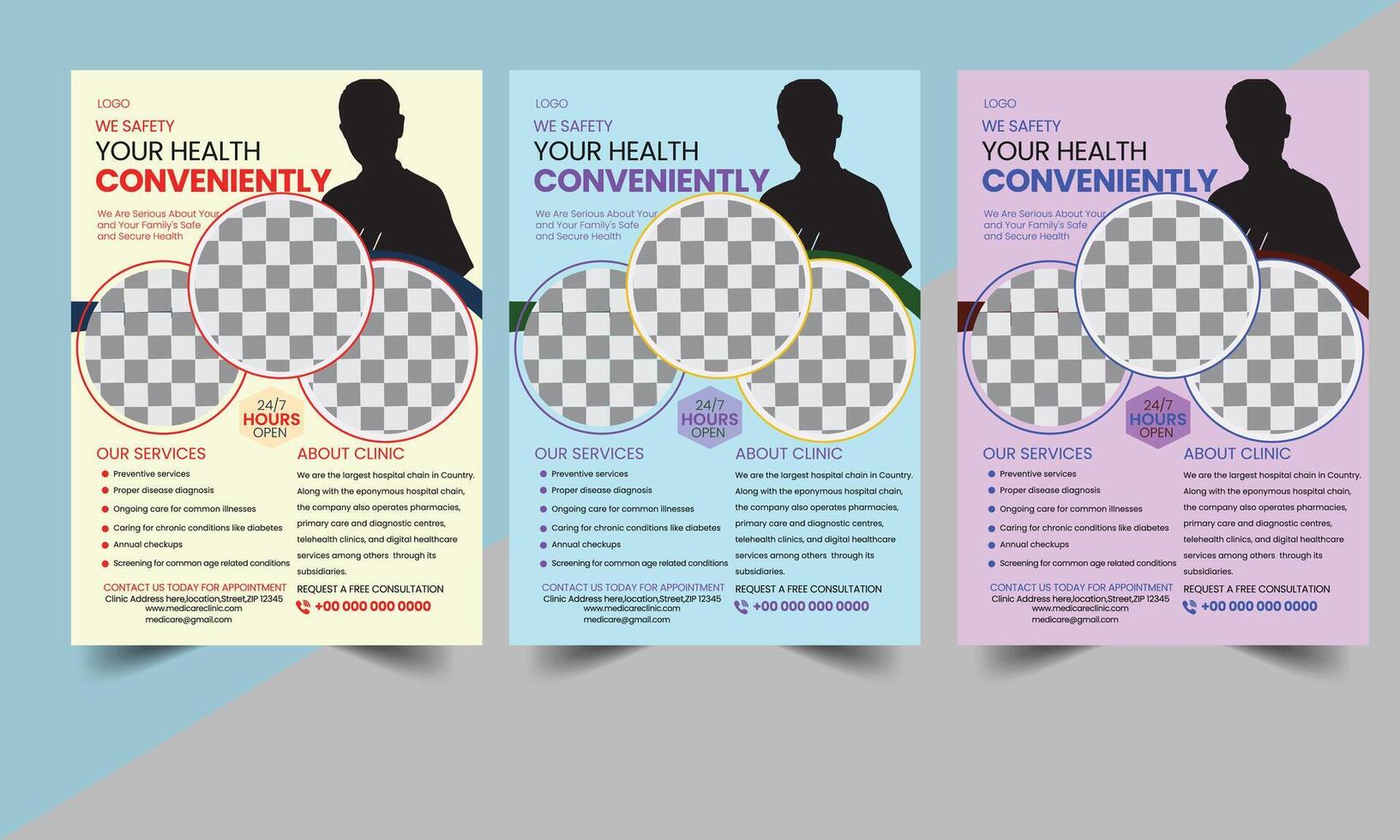 Flyer design template with space for photo background, Use for annual report, proposal, portfolio, brochure, flyer, leaflet, catalog, magazine, booklet,template in A4 layout vector
