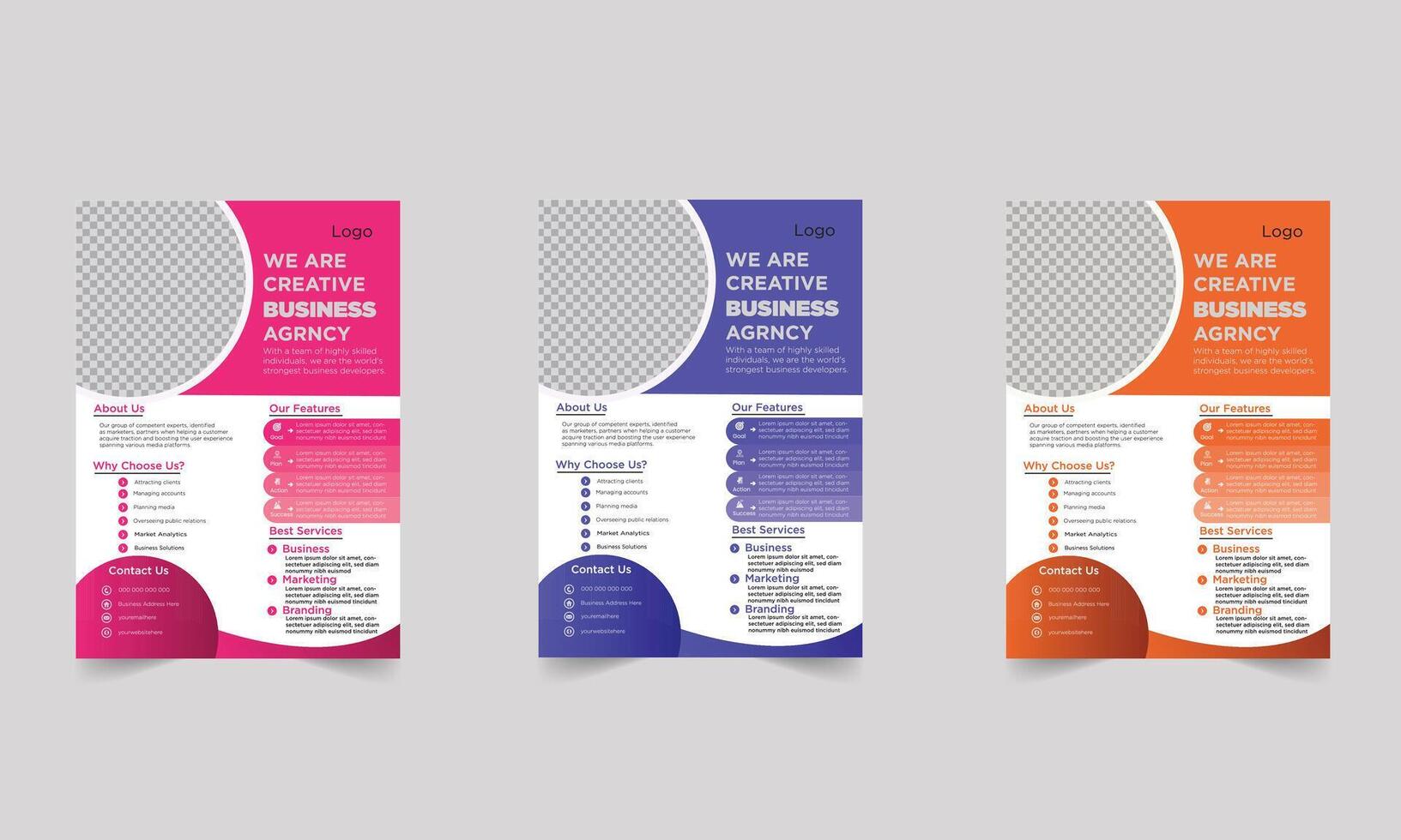 Brochure Flyer design Layout template vector