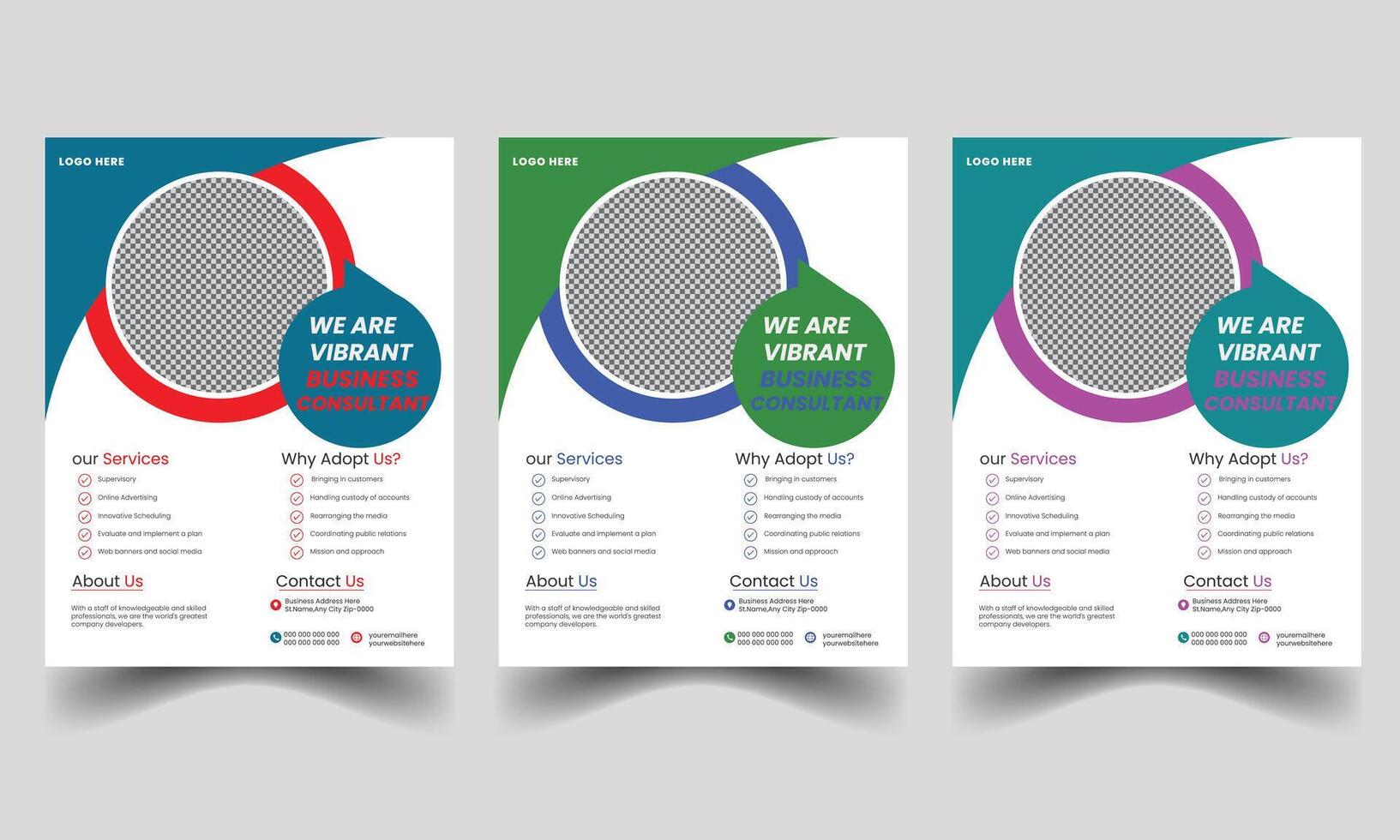 Brochure Flyer Template Layout Background Design. booklet, leaflet, corporate business annual report layout circle background template a4 size -illustration. vector