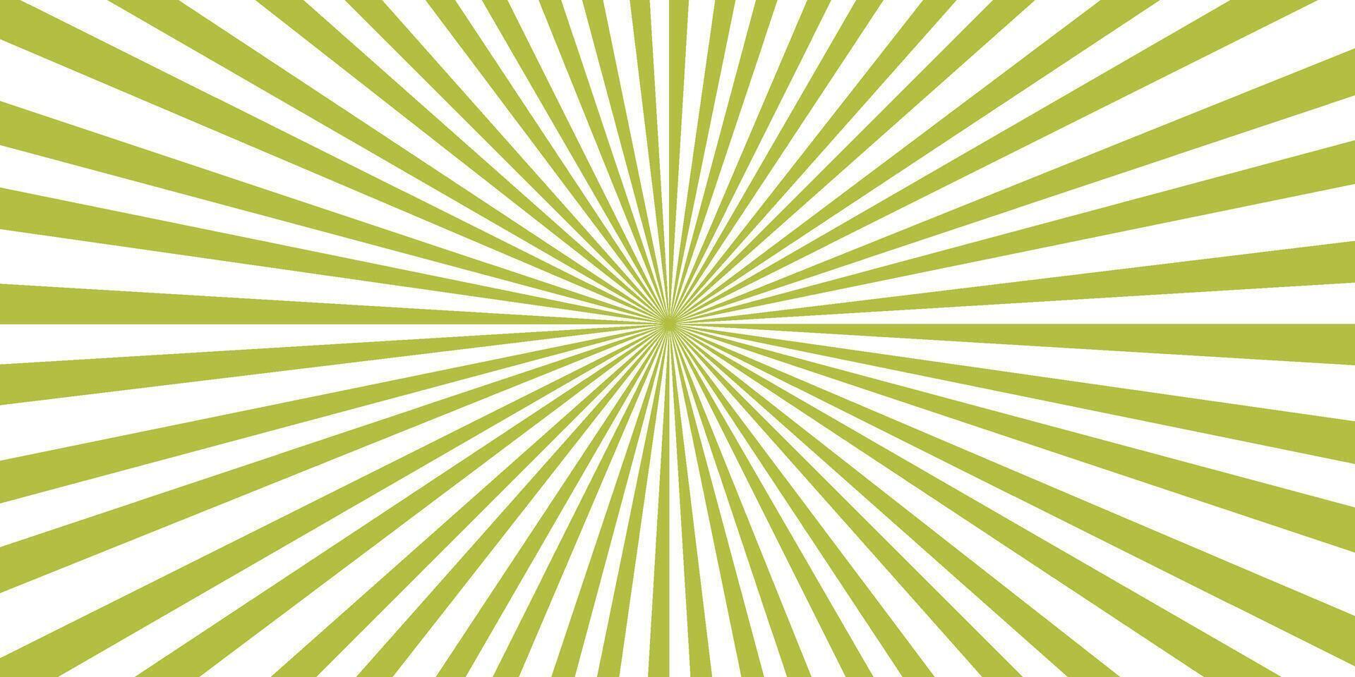 Retro abstract concept green sunburst background design vector