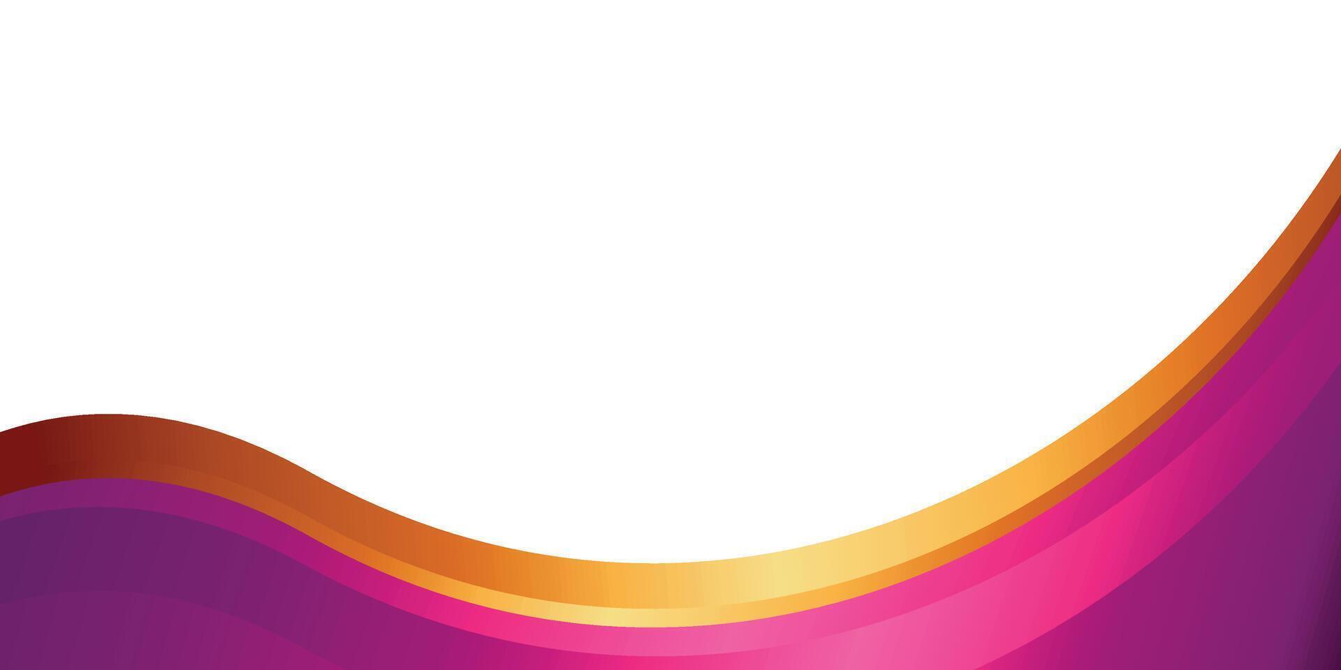 luxury purple and gold abstract wave background vector