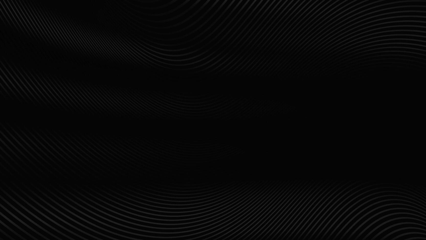 Black pattern line curve background design. vector