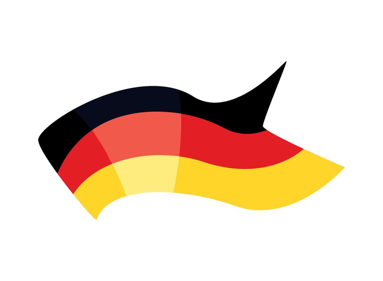 germany flag national waving vector