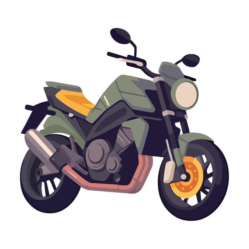 Motorcycle illustration isolated on white background vector