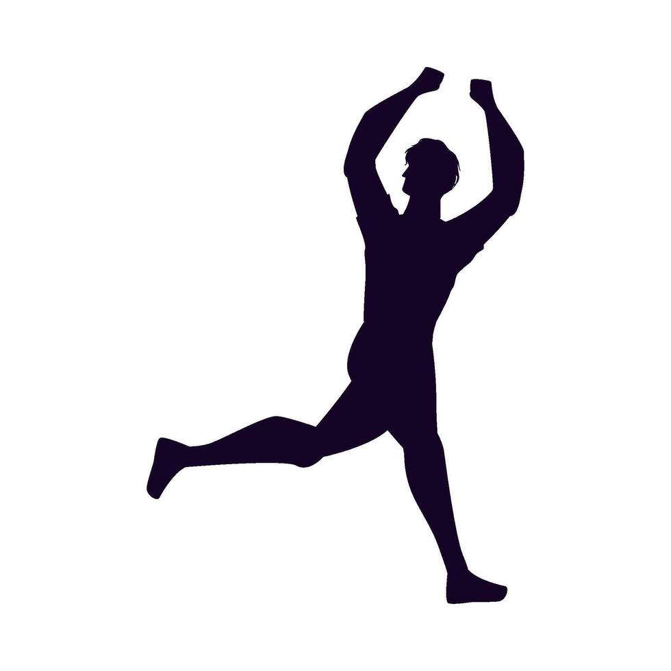 soccer colombia player silhouette vector