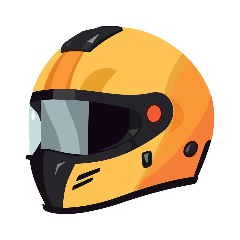 yellow sports helmet design icon isolated vector