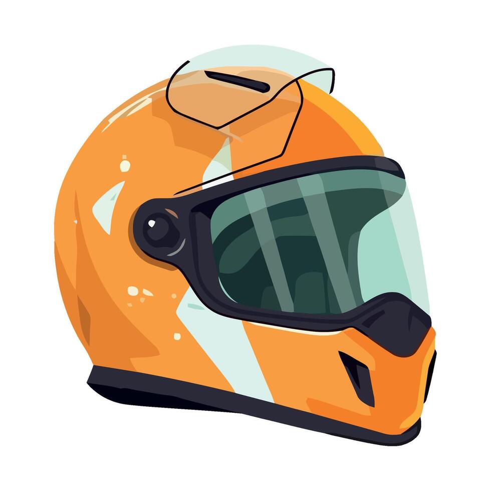 protective sports helmet icon isolated design vector