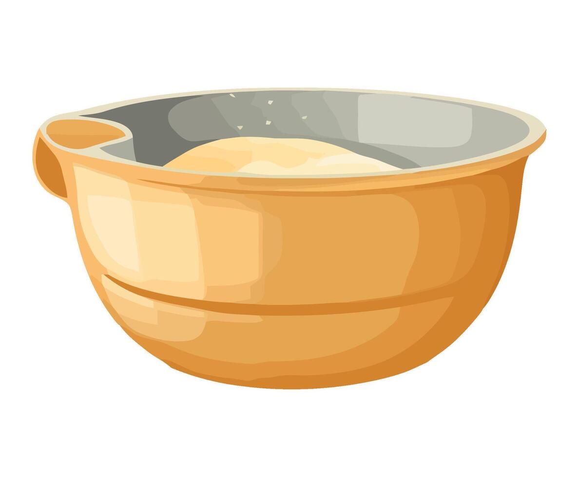Organic meal in earthenware bowl icon isolated vector