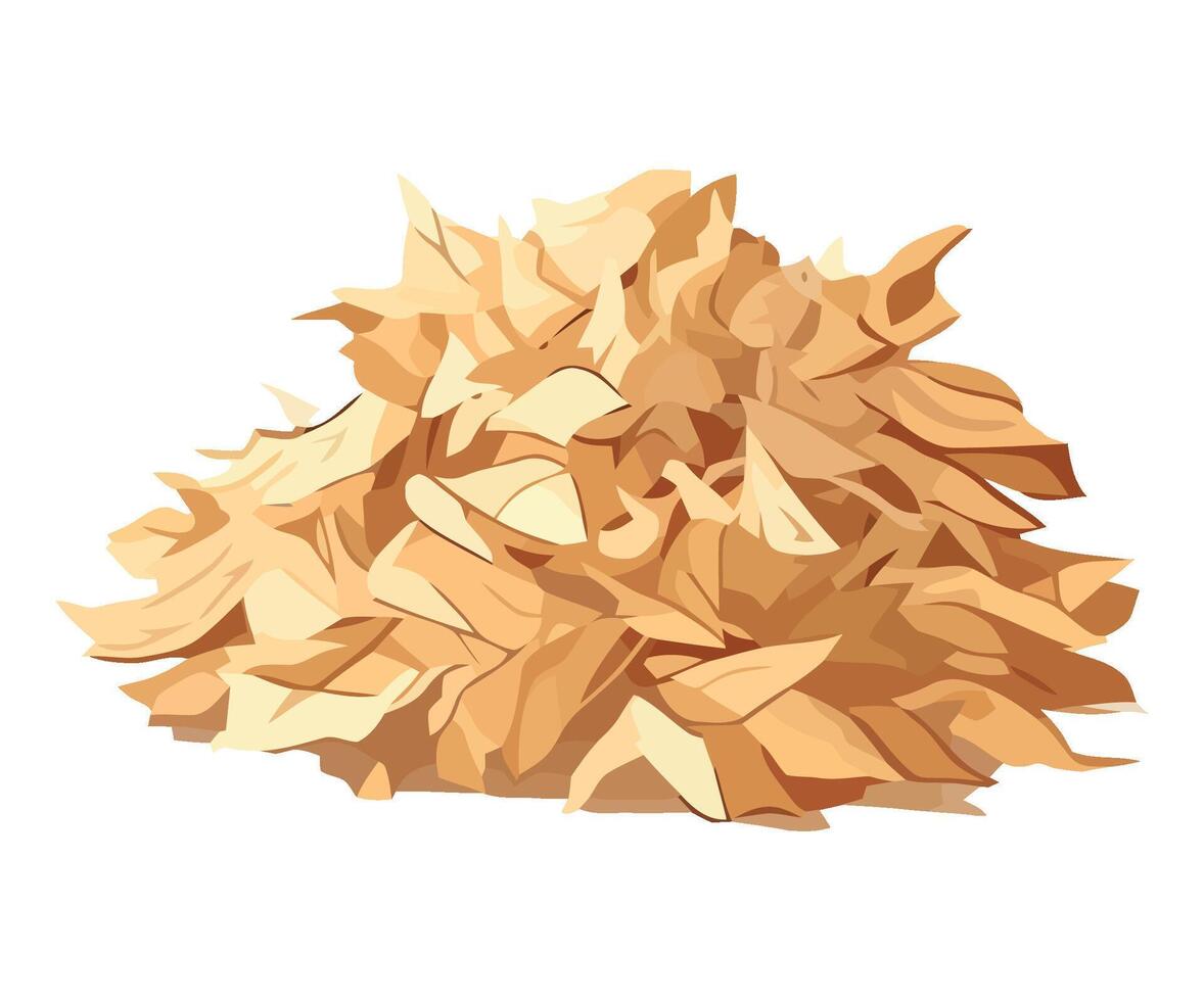 dry leaves in autumn season icon isolated on a white background vector