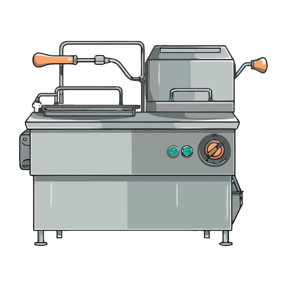Modern kitchen appliance flat illustration icon isolated vector