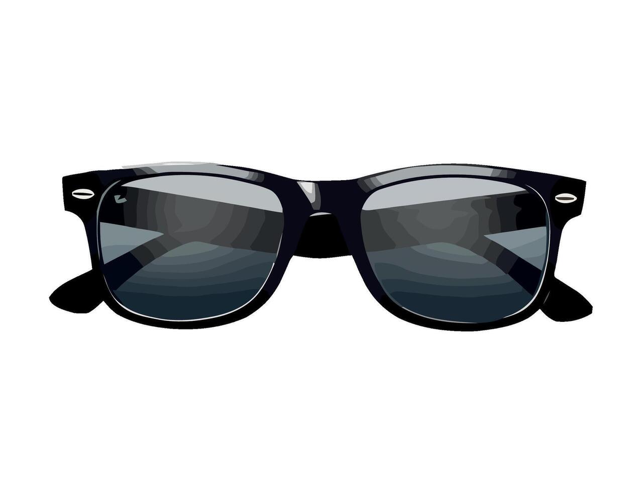 Fashionable eyewear reflects cool attitude and elegance icon isolated vector