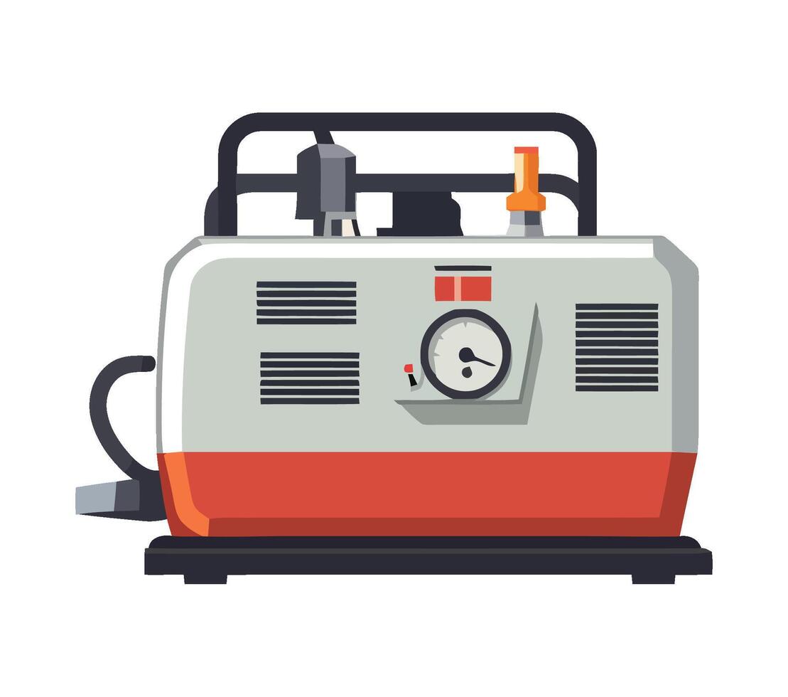 Modern engineer controls heavy machinery vector
