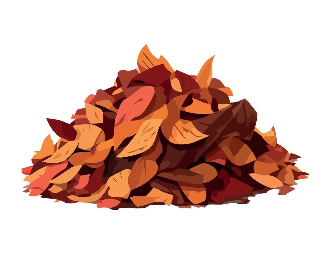 Fresh autumn leaves in yellow and orange color icon isolated vector