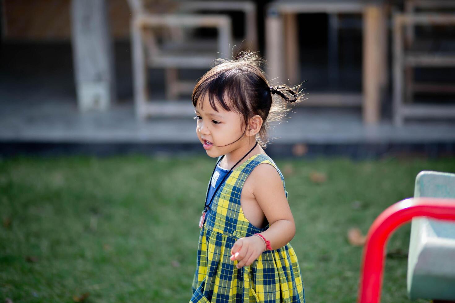 the girl on the playground photo