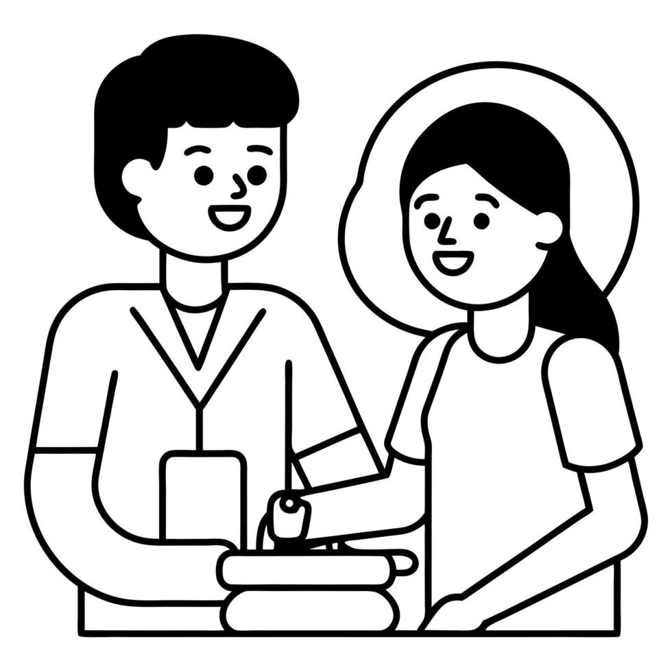 occupational therapy services, illustration line art 50819137 Vector