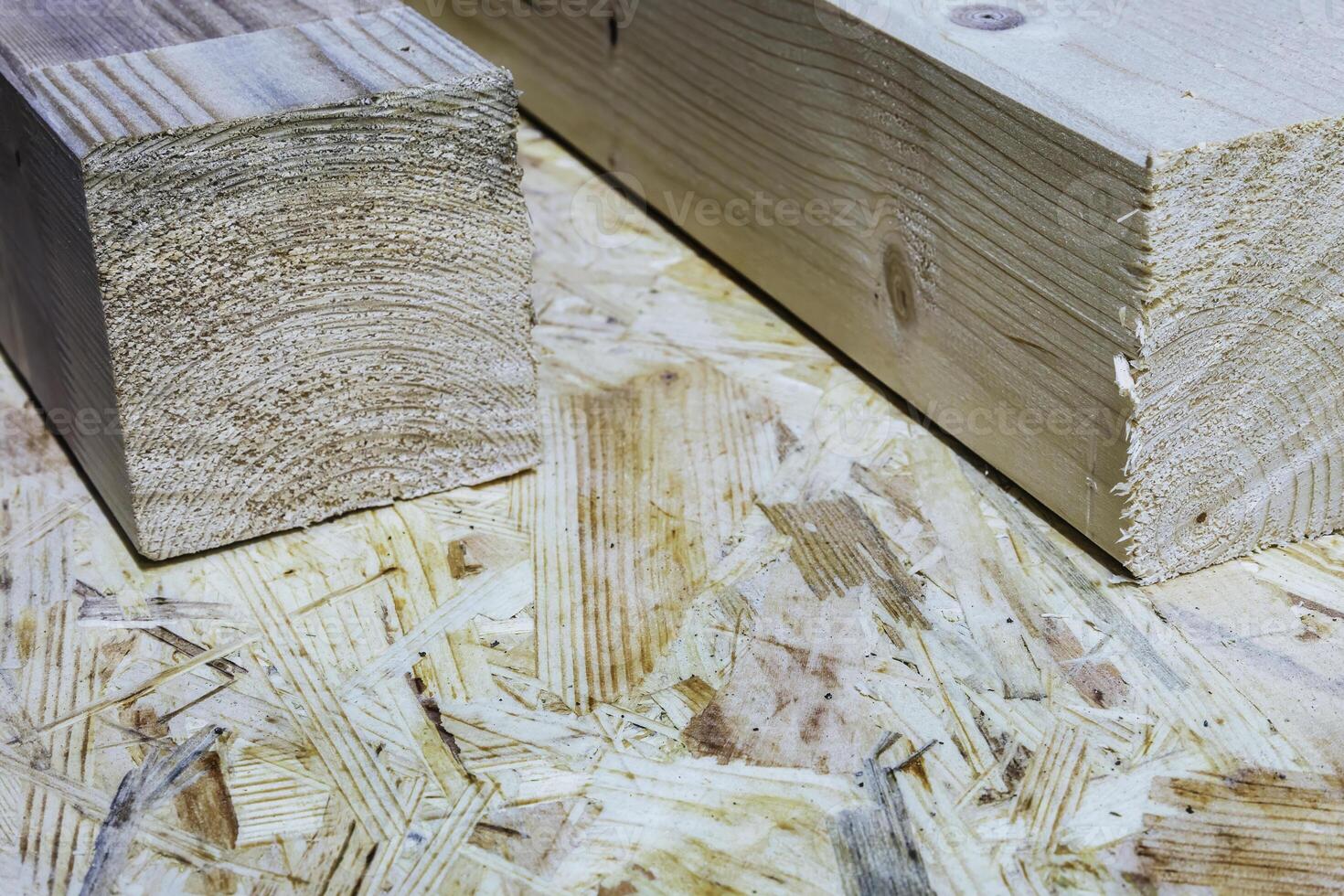 Two processed spruce prisms photo