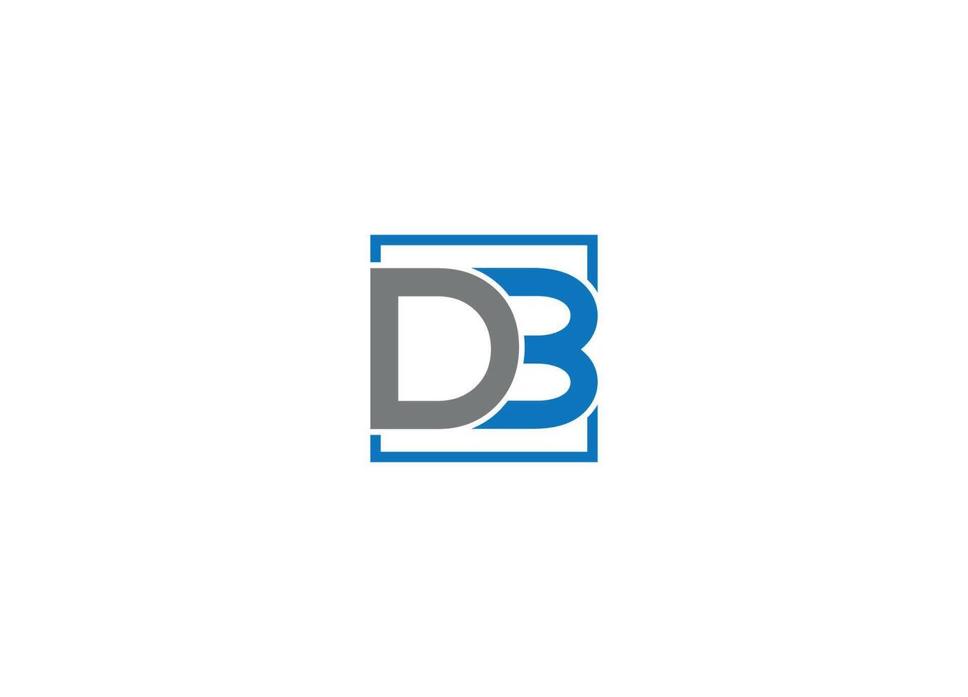 DB logo design icon template with white background vector