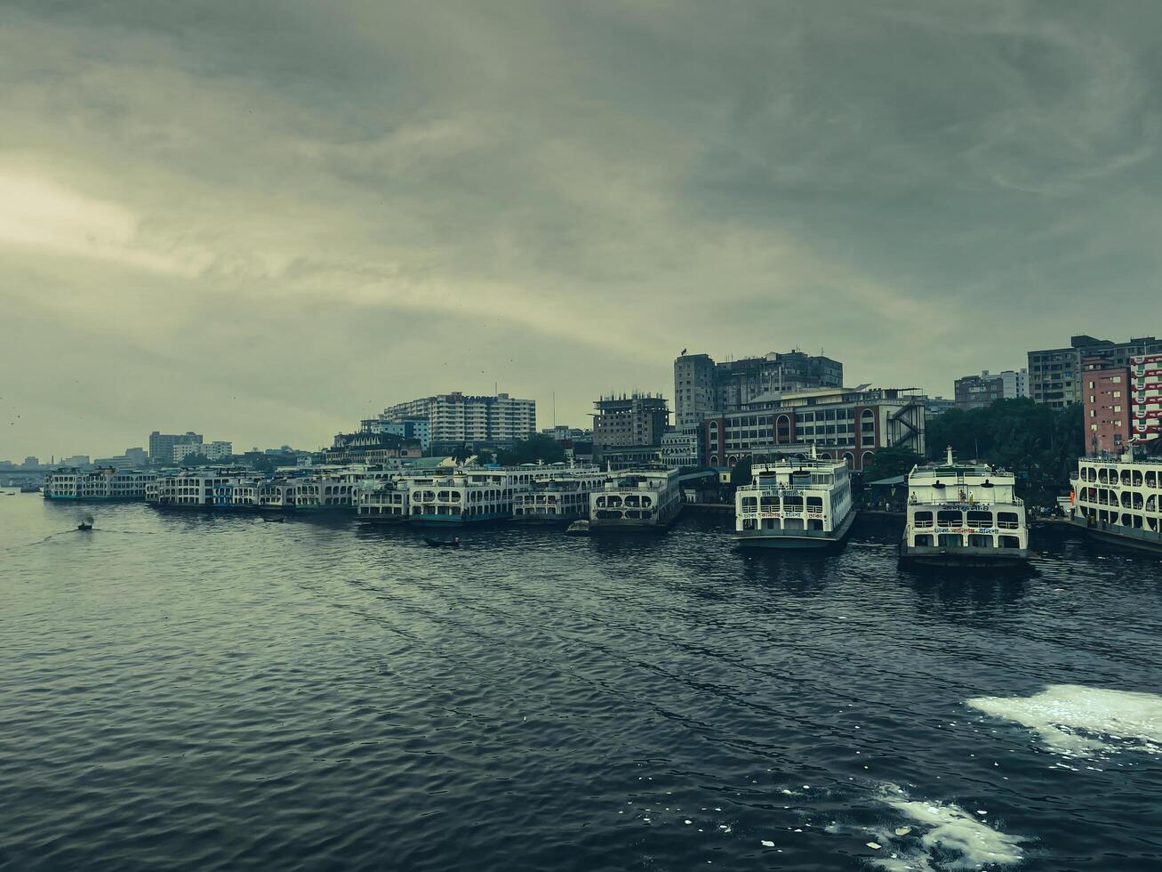 Sadarghat Launch Terminal, Buriganga River Dhaka photo