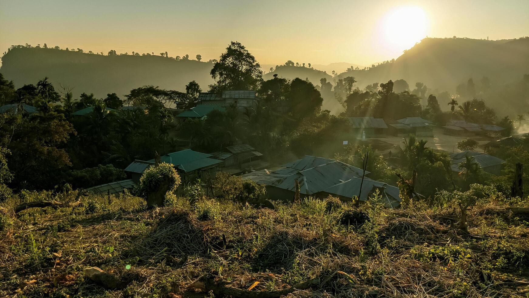 Morning View Of Darjeeling Para, Bandarban photo
