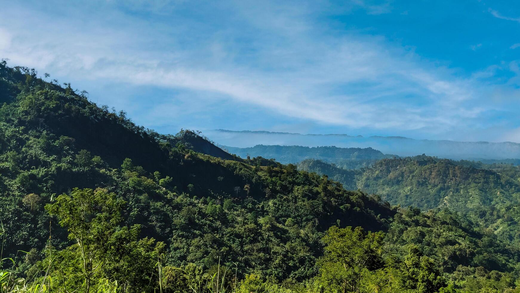 Beautiful View Of Keokradong Mountain Bandarban photo