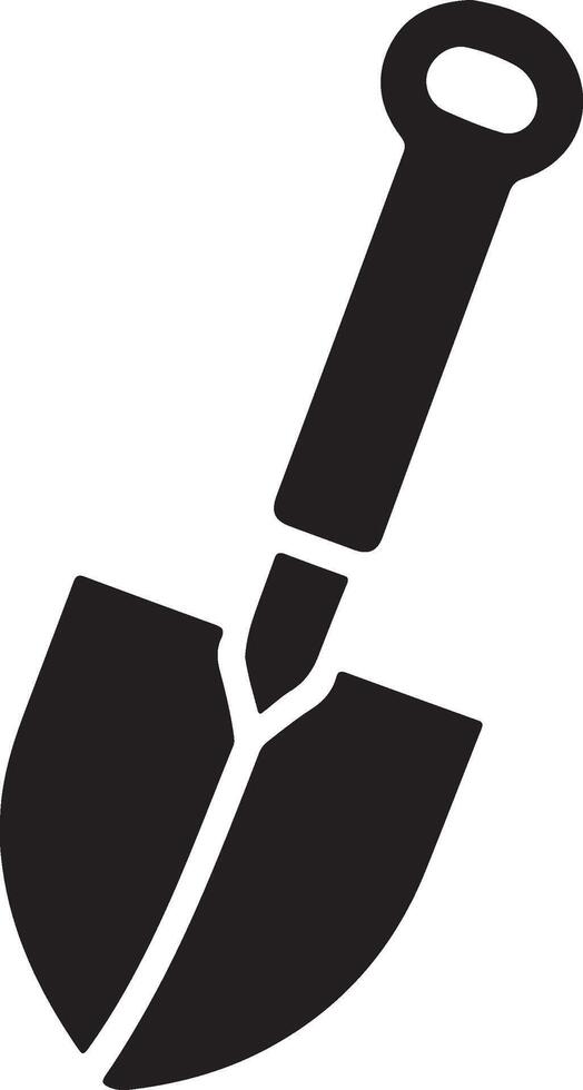 Silhouettes Shovels Spade Tool vector