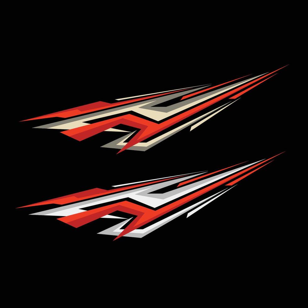 car body wrap sticker design vector