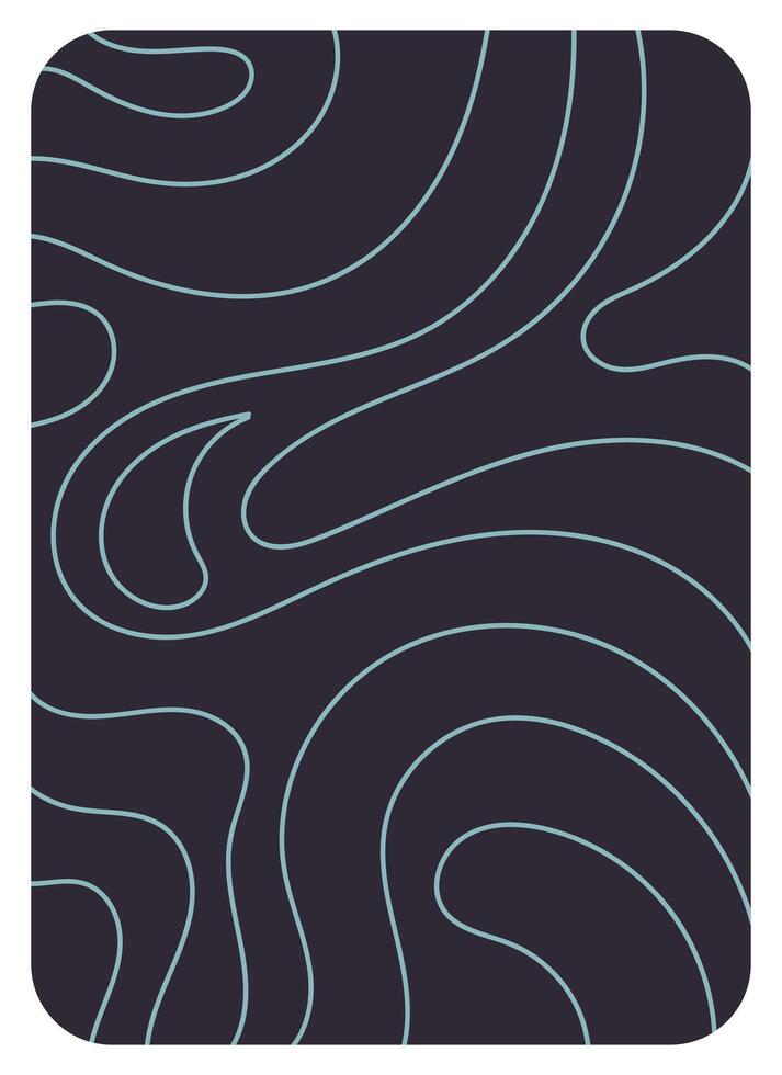 a series of geometric curved lines amidst a dark background. vector