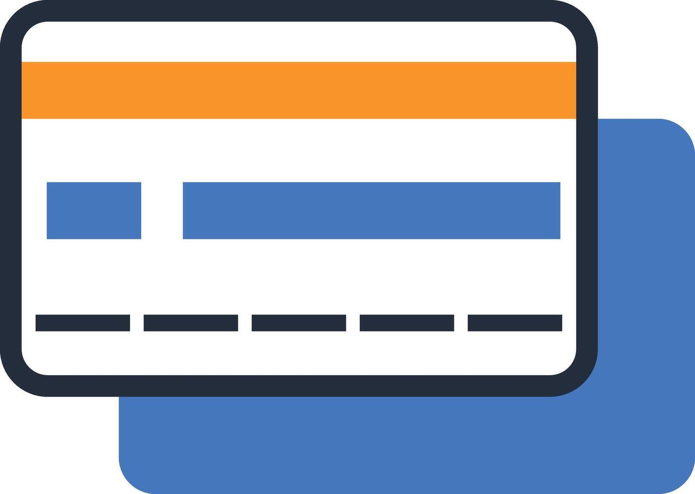 Banking Icon Colored Outline Icon Credit Card vector