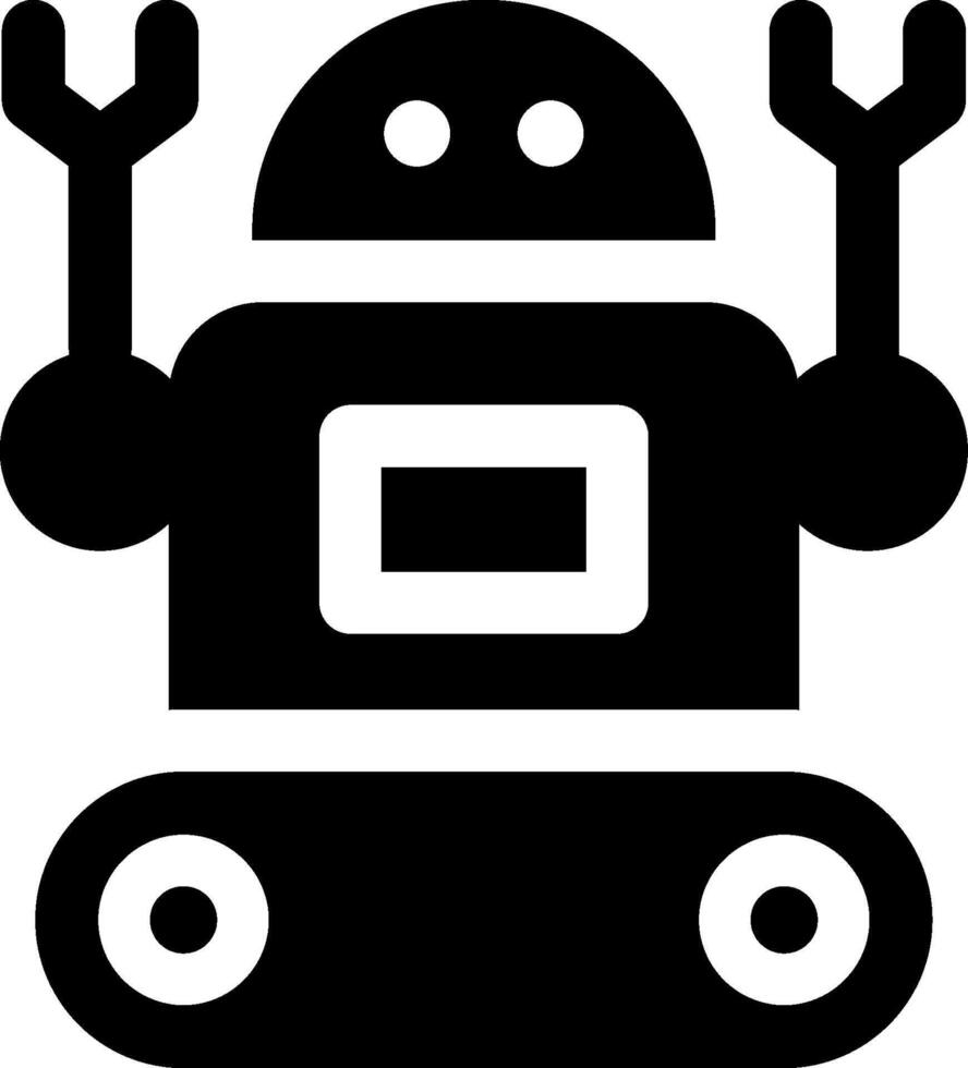 A robot with two hands and a head vector